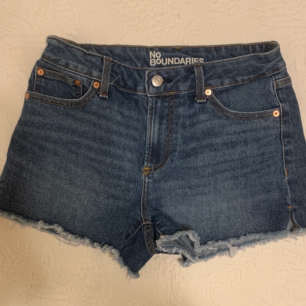 No Boundaries Dark Blue Jean Shorts